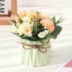 JHCO 수국 조화 화분 피치