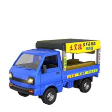 2.4G貨卡遙控車 叫賣車 瓦斯車 小貨車 電子花車 生日交換發財車 飄移甩尾車, 1個, 土窯雞,標準版500mah電池