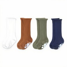 HI BABY CLUB 男童羅紋及膝襪 4入組