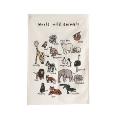 台灣24H速發 G1寶寶早教認知掛布 數字字母掛布 送無痕掛鉤 兒童學習 圖片形狀認知 動物掛布認知, 野生動物類【送無痕掛鉤*2】