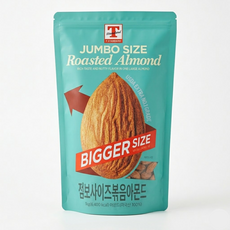 T STANDARD 점보사이즈 볶음아몬드 (대용량 구운 아몬드), 1kg, 1개