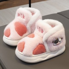 달콩슈 아동용 털 실내화 슬리퍼 방한 신발 송아지 DSF282