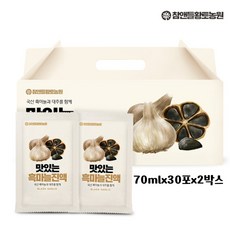 참앤들황토농원 맛있는 흑마늘 진액, 70ml, 60개