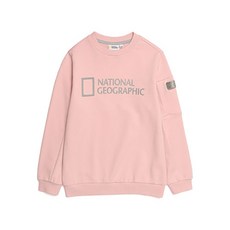 ❲백화점출고❳ 내셔널지오그래픽키즈 주니어 맨투맨 티셔츠 브랜드관 N213KSW230 재귀반사 프린트 PINK 긴팔 초등 학생