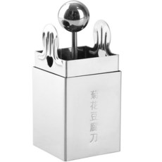 台灣暢銷 菊花豆 腐刀 304不 銹鋼做 文思豆 腐di y模具 菊花豆 腐切絲 刀廚房 小工具, 不銹鋼菊花豆腐刀一個, 1個