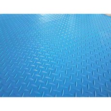 공장매트 pvc 바닥매트 롤매트 산업용 미끄럼방지, 1개, 100x500cm 블루 1.5mm