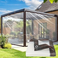 야외 방수 차양 투명 필름 보냉 플라스틱, 200x200cm, 명확하다