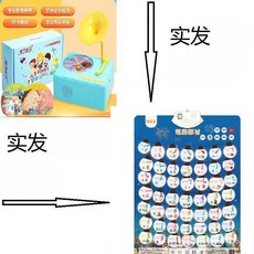 兒童早教益智留聲機，唐詩兒歌故事機, 【單張】早教掛圖, 1個