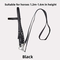 이중줄 탈부착식 말빗과 고삐 조랑말 훈련 승마용 장비 승마, 1개, 5. 블랙 말 더블 라인 워터 레이스 O 씹는 면 후크
