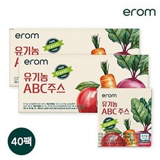 이롬 [이롬]유기농 ABC주스 40팩(140ml*20입*2), 40개, 140ml