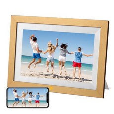 KODAK 디지털 포토 프레임 목제 10 인치 1280800 해상도 32GB 내장 SD 카드 확장