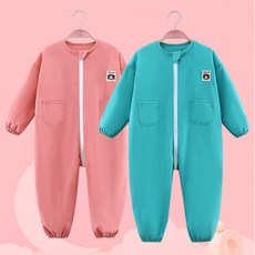 투데이리빙 어린이 전신 미술 가운 긴팔 방수 앞치마