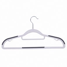 WEPAY 防滑無痕衣架，纖薄設計節省空間，堅固耐用不易變形, 灰色, 1個