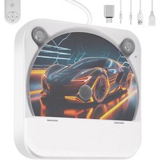 Dislind CD플레이어 차량용 외장 휴대용 CD 플레이어 - USB 포트 AUX 포트가 있는 추가 연장 케이블 범용 노트북 TV 컴퓨터 안드로이드 4.4 이상 내비게이션용, Dislind CD플레이어 차량용 외장 휴대용 CD 플