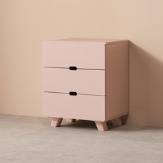 [국내생산 완제품배송]윈썸 릴리 원룸 서랍장 틈새 미니 3단 서랍장 400, INDY PINK(인디핑크)