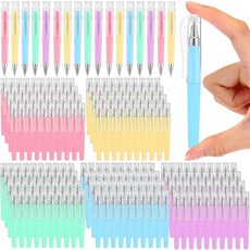 세이글로스시 200팩 포켓 미니 펜 벌크 0.5mm 젤 파인 포인트 4.16인치 사이즈 저널링 노트북 플래너 사무용품블랙용 퀵 드라이 매끄러운 필기감