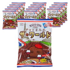 [기간한정 ]컨트리맘 초코 마미레 초코칩 쿠키 더 월드 유럽편 럼 레이즌 맛 12개입, 15개, 122g