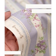 퀼트스타 유와 원단 면 미야자키 준코 일본 수입 패브릭 퀼트 퀼팅 천 아플리케 바느질 30116, 1개, 퍼플