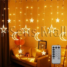 LED聖誕裝飾燈串組, 黃色(燈泡)+隨機出貨(遙控器)