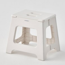 한샘 핸디 원터치 접이식 폴딩 스툴 M, 화이트, 1개