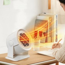 DS 도리 온풍기 2초 속열 저소음 저에너지 소비 500W 난방기, 화이트