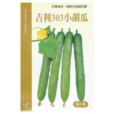 興農種苗 吉利303小胡瓜種子 四季種植 耐熱強健品種 家庭園藝 陽台盆栽, 1個