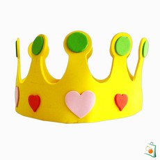 OS EVA 1500 왕관 노랑 파티용품 생일왕관