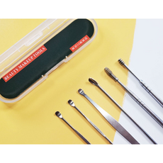 세계명가 스텐 귀이개 6종세트 귀후비개 귀파개 귀 청소, 6개