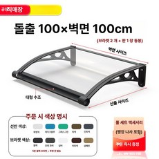 체리블러쉬 창문빗물받이 창문비막이 창문빗물, 100 x벽걸이형 100cm 를 넘어 확장되는 두꺼운