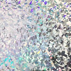 스탬핑 홀로그램 포일 A4, 1개, 18 Silver shatter