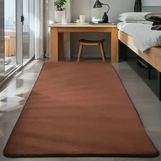 [호환]거실 침실 복도용 자동차 E-E30 카펫 긴 스트립 미끄럼 방지 부드러운 러그 소파 도어매트 홈 데코, 160x200cm (63x79in), 01 Style O