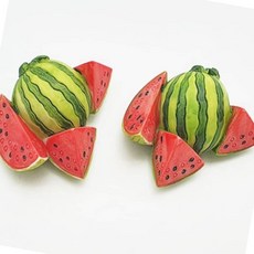 음식 모형 마그넷 수박 주방꾸미기 메모홀더 홀더_mdcare26
