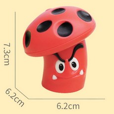 陀螺玩具 轉轉樂 旋轉玩具 - 獎勵小物 生日禮物 交換禮物 新奇趣味兒童運動玩具, 1個, 蘑菇陀螺(紅), 紅