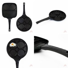 인덕션용 칸막이 나눔 후라이팬 멀티팬 칸막이로 나뉜 팬 칸막이팬, 사각 27cm