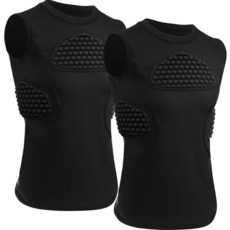 Geyoga 청소년 야구 가슴 보호대 패딩 압축 셔츠 축구 보호 장비 소프트볼 야구 축구 늑골 심장 흉골 가드 라지 450660