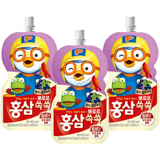 뽀로로 홍삼쏙쏙 포도블루베리 100ml, 5개