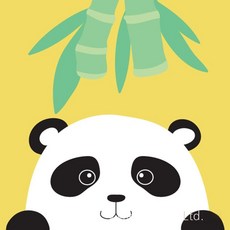 MEIISEO숫자 유화 DIY그림 그리기 셀프페인팅 침실 거실 장식, 귀여운애완동물1호-팬더, 옵션1