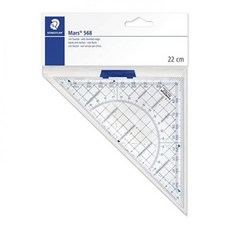 스테들러 568 35 마스 기하 삼각자 22cm, 단품, 단품