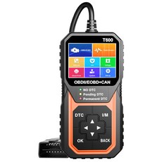 오류 코드 삭제 산소 센서 테스터 리더 자동차 진단 도구 DTC 검색 OBD2 스캐너 V5, 노란색