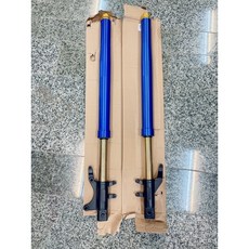 【台灣出貨】可調式倒置前液壓减震器 / 電動車 / 減壓器, 1個, 藍色