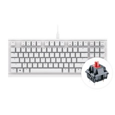체리 MX 1.1 TKL 기계식 키보드 저소음 사무용 게이밍 텐키리스 화이트 적축