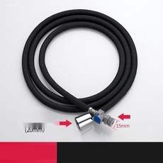 [원터치 연결] 주방 수전 싱크대호스 세면대호스 교체 연결호스, 2개 15mm 어댑터