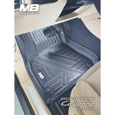 M8 汽車腳踏墊 適用 Porsche Cayenne 2018年後, 1個, 全套腳踏墊 (不含後廂),2018年後 凱燕