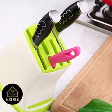스탠드 칼정리 칼블럭 그린 나이프홀더 칼보관함 스탠드칼꽂이