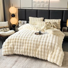 몽네스트 캐시미어 터치 부드러운 극세사 이불 가을 겨울용, B 진주화이트