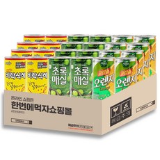 [한번에먹자] 175-180ml 과즙음료 혼합세트 / 비락식혜 + 초록매실 + 고칼슘오렌지 / 각8개씩 총24캔