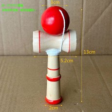 Kendama 劍玉 技巧球 日本專業劍玉, 1個, 小號技巧球【紅色】