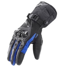 SUOMY【極雪行者】SW-WP2極地纖維防水防摔防滑觸控重機手套, 藍色