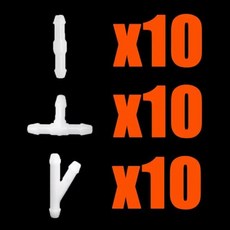 와이퍼 범용 자동차 세척 호스 세트 자동차 와셔 깍지 앞 유리 와셔 커넥터 파이프 T Y I 3 가지 종류의 배관 피팅, 01 C white, 7) C white