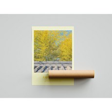 코끼리공룡 노란 봄 감성 인테리어 벽 장식 데코 포스터 2SIZE